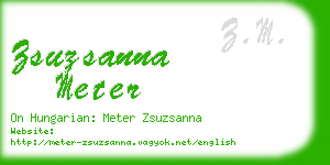 zsuzsanna meter business card